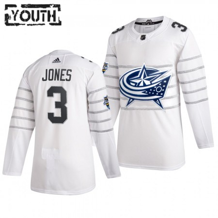 Columbus Blue Jackets Seth Jones 3 Wit Adidas 2020 NHL All-Star Authentic Shirt - Kinderen